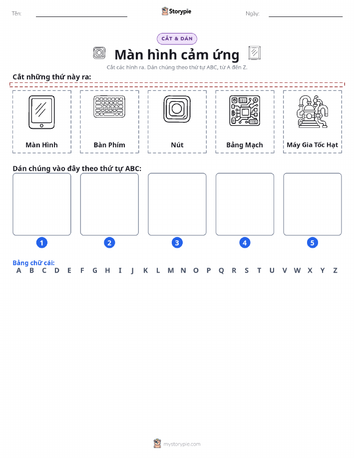 Cắt & Dán Chữ Cái