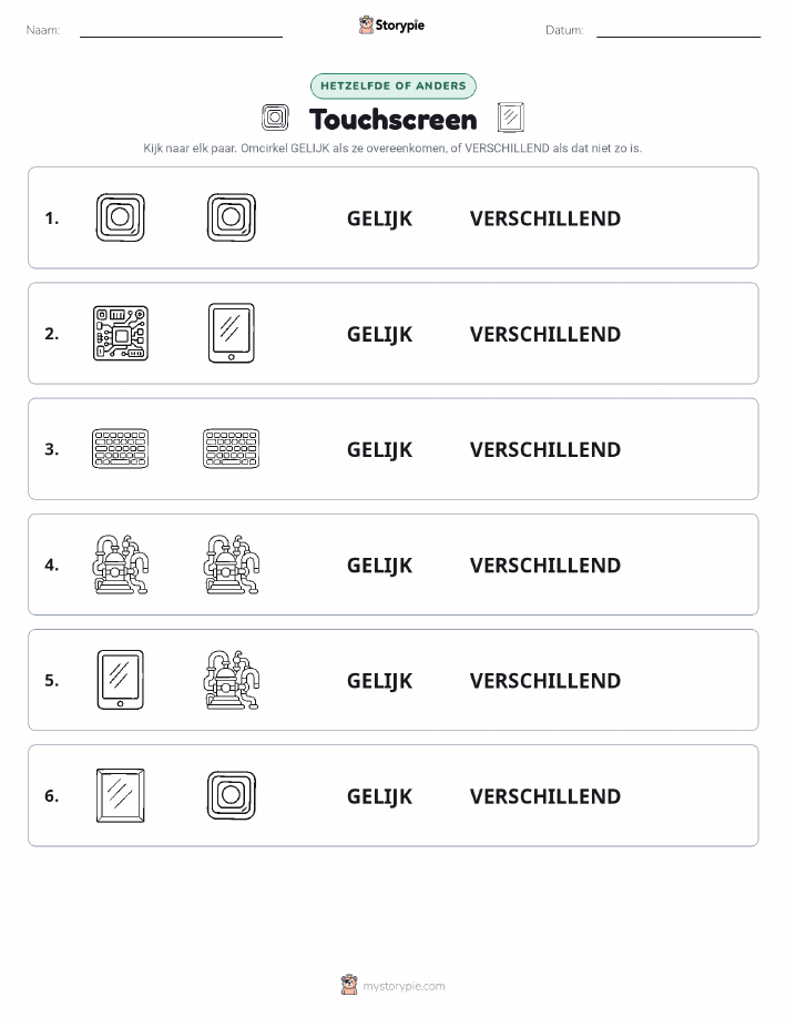 Zelfde of Verschillend