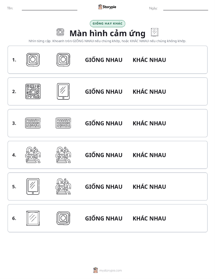 Giống Hay Khác