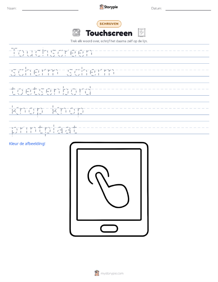 Schrijf Oefening