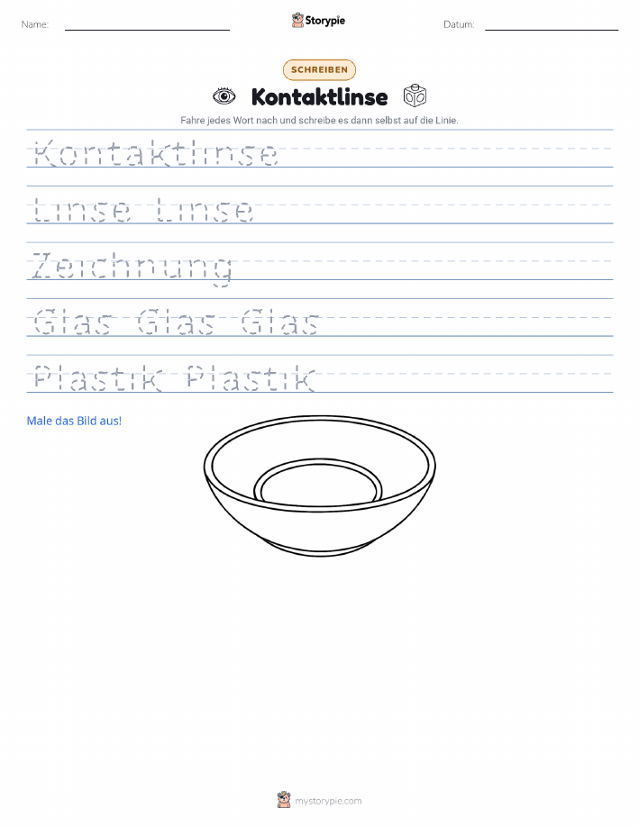Schreibübung