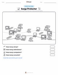 Surge Protector printable worksheet preview
