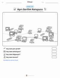 Aşırı Gerilim Koruyucu yazdırılabilir çalışma sayfası önizlemesi
