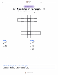 Aşırı Gerilim Koruyucu yazdırılabilir çalışma sayfası önizlemesi