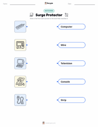 Surge Protector printable worksheet preview