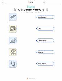 Aşırı Gerilim Koruyucu çocuklar için yazdırılabilir çalışma sayfası