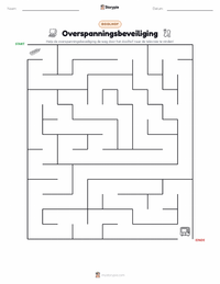 Overspanningsbeveiliging afdrukbare werkblad voorbeeld