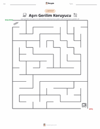 Aşırı Gerilim Koruyucu yazdırılabilir çalışma sayfası önizlemesi