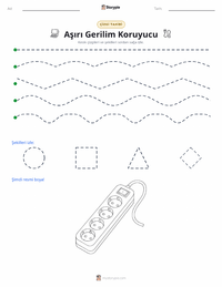 Aşırı Gerilim Koruyucu yazdırılabilir çalışma sayfası önizlemesi