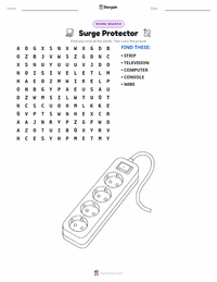 Surge Protector printable worksheet preview
