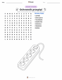 Podgląd drukowalnego arkusza ćwiczeń Ochronnik przeciwprzepięciowy