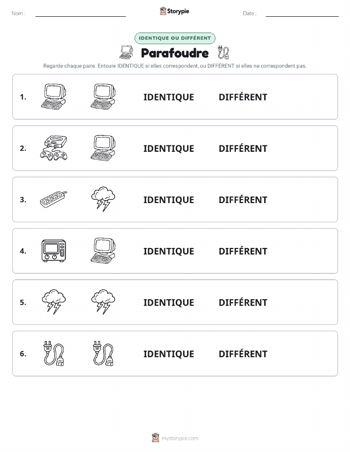 Identique ou Différent