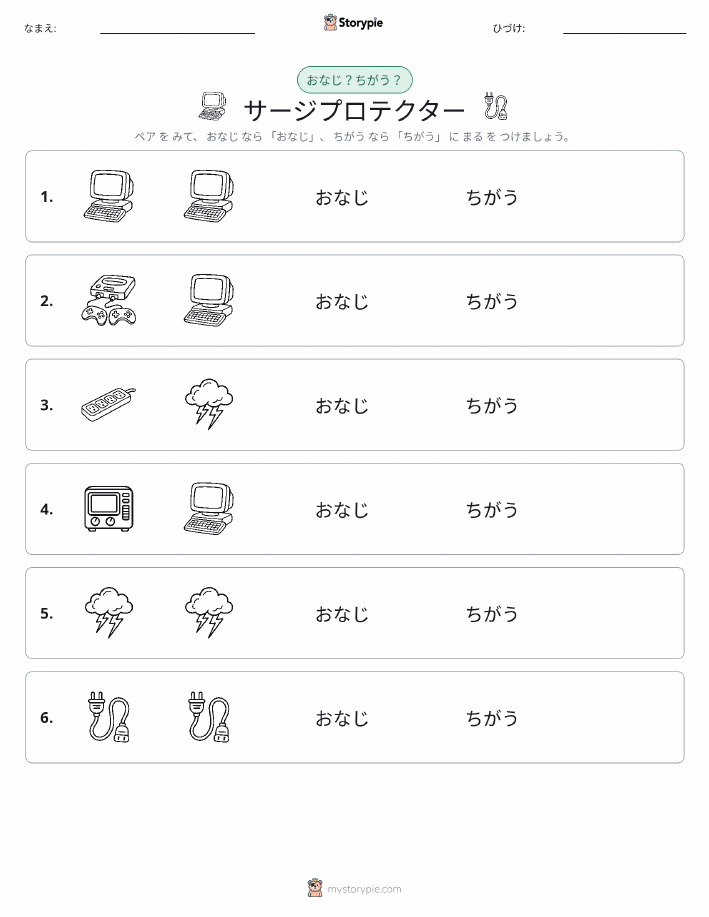 同じか違うか