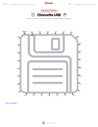 Anteprima della scheda stampabile di Chiavetta USB