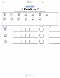 Flash Drive printable worksheet preview