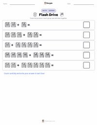 Flash Drive printable worksheet preview