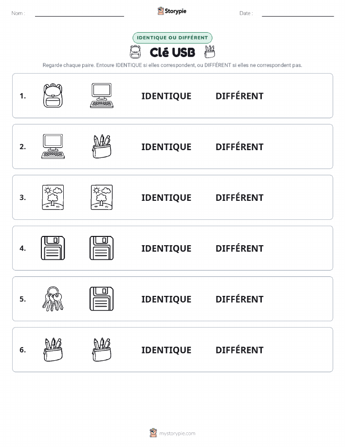 Identique ou Différent