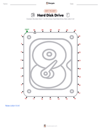 Hard Disk Drive printable worksheet preview