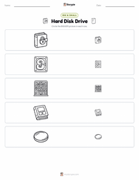 Hard Disk Drive printable worksheet preview