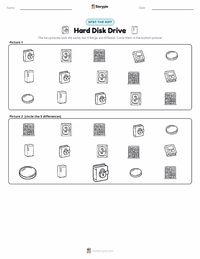 Hard Disk Drive printable worksheet preview