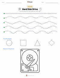 Hard Disk Drive printable worksheet preview