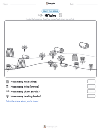 Hi'iaka printable worksheet preview