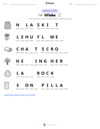 Hi'iaka printable worksheet preview