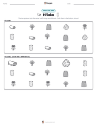 Hi'iaka printable worksheet preview