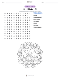 Aperçu de la feuille de travail imprimable Hi'iaka