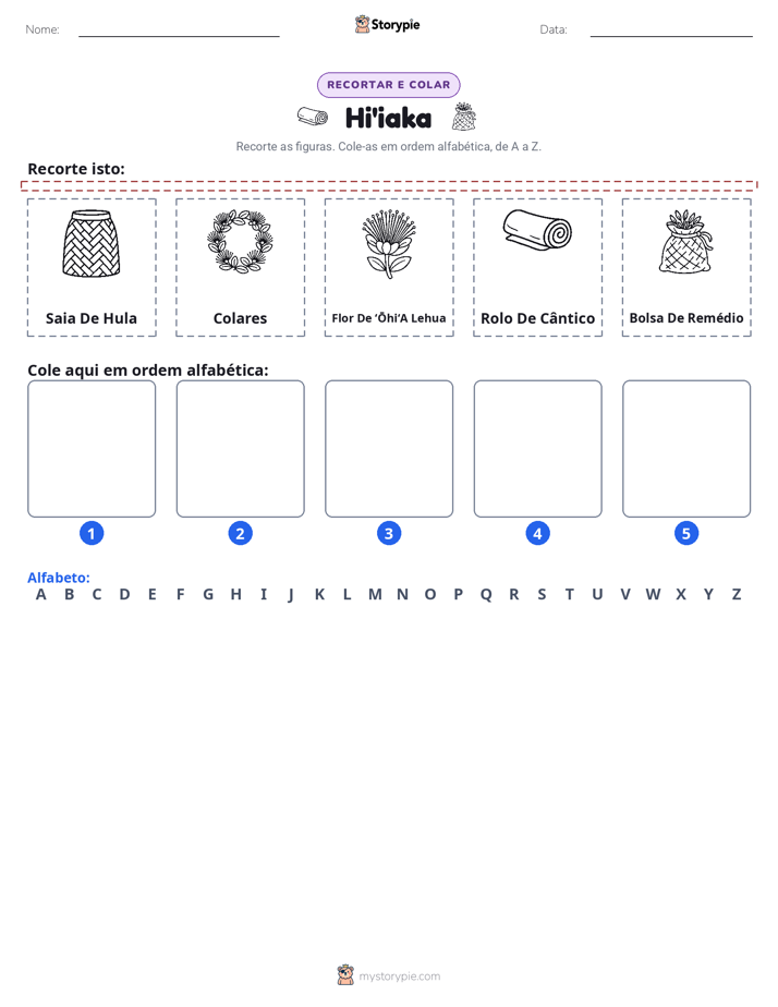 Recortar & Colar Alfabeto
