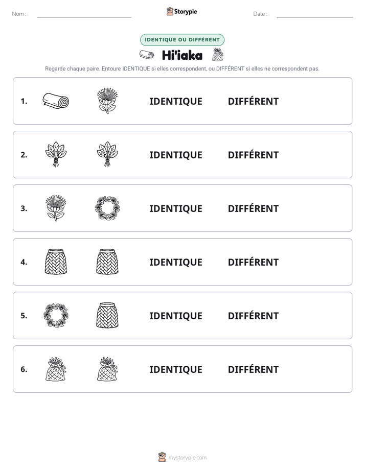 Identique ou Différent