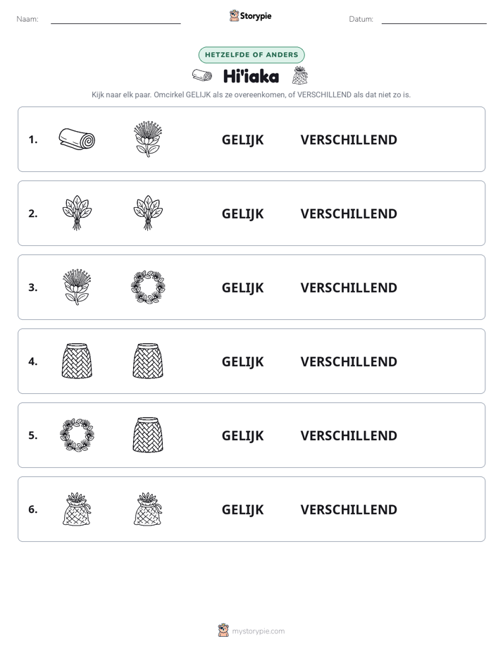 Zelfde of Verschillend
