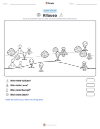 Kīlauea druckbare Arbeitsblatt Vorschau
