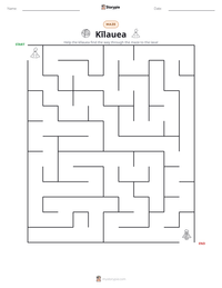 Kīlauea printable worksheet preview