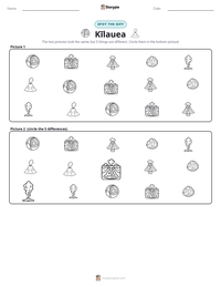 Kīlauea printable worksheet preview
