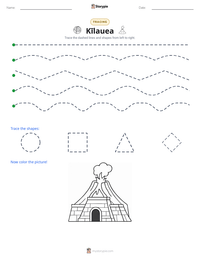 Kīlauea printable worksheet preview