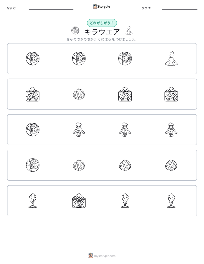 異なるものを見つけよう