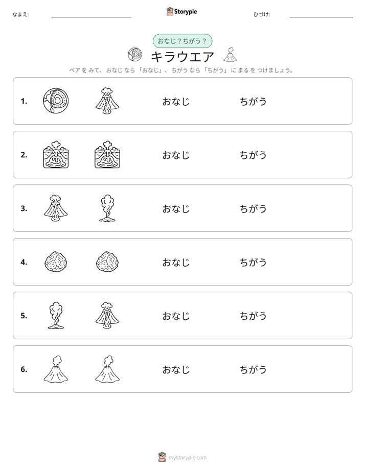 同じか違うか