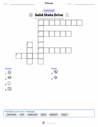 Solid State Drive printable worksheet preview