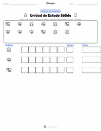 Vista previa de la hoja de trabajo imprimible de Unidad de Estado Sólido