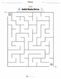Solid State Drive printable worksheet preview