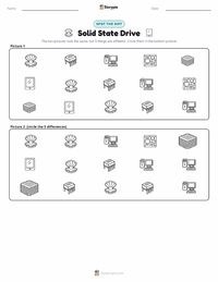Solid State Drive printable worksheet preview