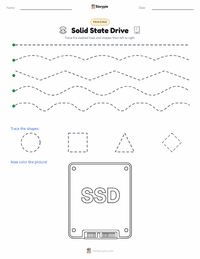 Solid State Drive printable worksheet preview