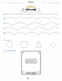 Solid State Drive afdrukbare werkblad voorbeeld