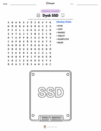 Podgląd drukowalnego arkusza ćwiczeń Dysk SSD