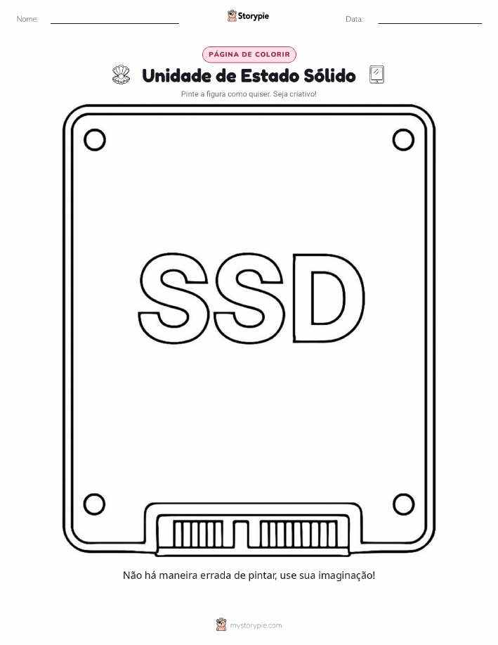 Página para colorir