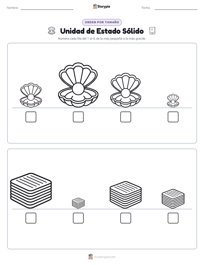 Orden de Tamaños
