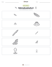 Nāmakaokahaʻi printable worksheet preview