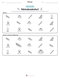 Nāmakaokahaʻi printable worksheet preview