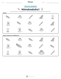 Aperçu de la feuille de travail imprimable Nāmakaokahaʻi